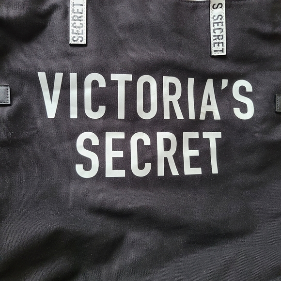 Victoria Secret Black and White Duffle Tote Bag - Picture 6 of 9